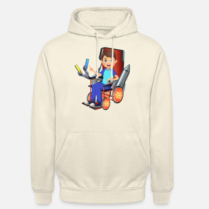 Rollstuhl Held - Unisex Hoodie - Vanille-Milchshake