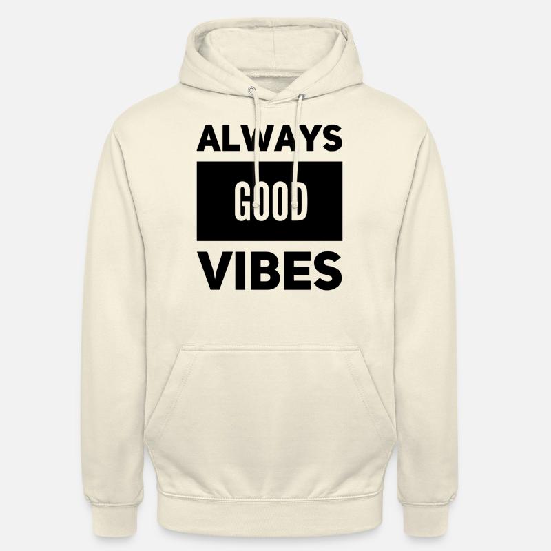 Bonnes vibrations - Sweat-shirt à capuche unisexe - vanille