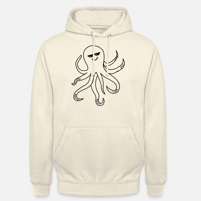 Octopus Octopus Cool - Sweat-shirt à capuche unisexe - vanille