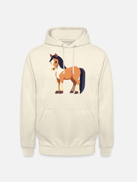 Cute Horse - Unisex Hoodie - vanilla