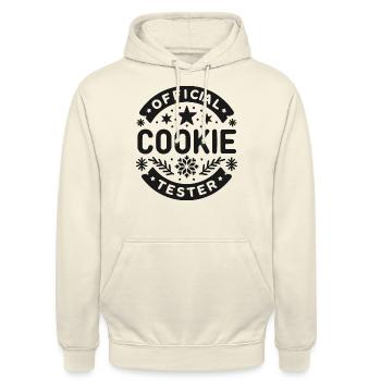 Official Cookie Tester - Unisex Hoodie - vanilla - Front - Alina (178cm) & Michal (187cm)