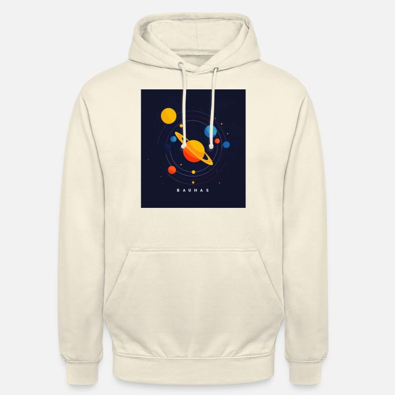 Système planétaire Bauhas - Sweat-shirt à capuche unisexe - vanille