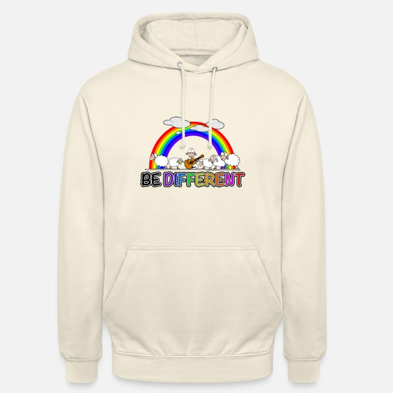 Schaf - be different - Unisex Hoodie - Vanille-Milchshake