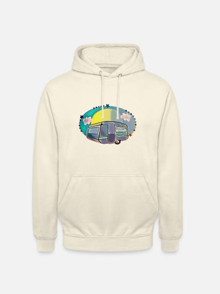 Camping campers caravan love - Unisex Hoodie - vanilla