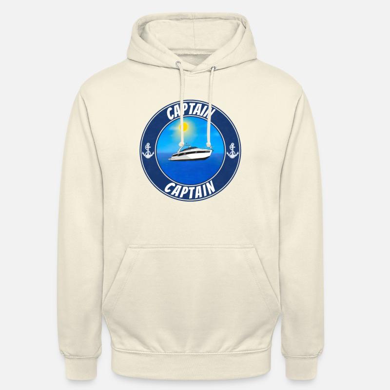 Capitaine Bateau - Sweat-shirt à capuche unisexe - vanille