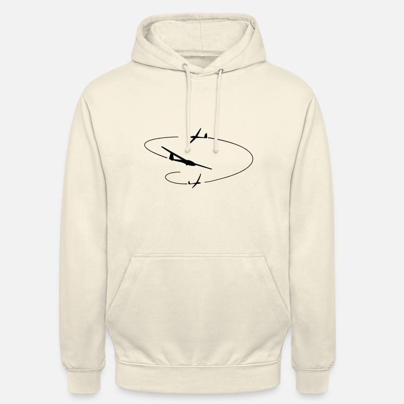 Planeur Vol à voile Planeur - Sweat-shirt à capuche unisexe - vanille