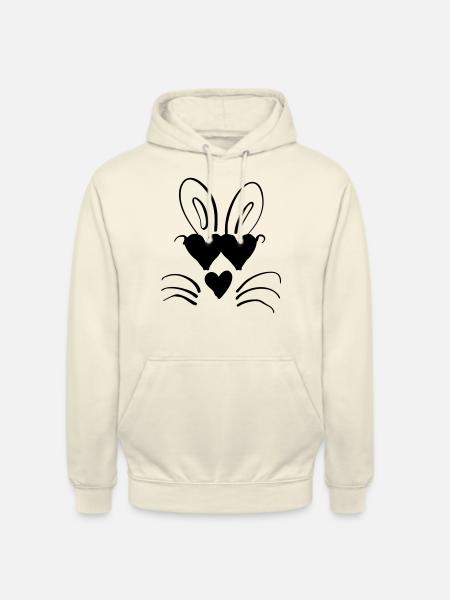 Liebes-Oster Hase - Unisex Hoodie - Vanille-Milchshake
