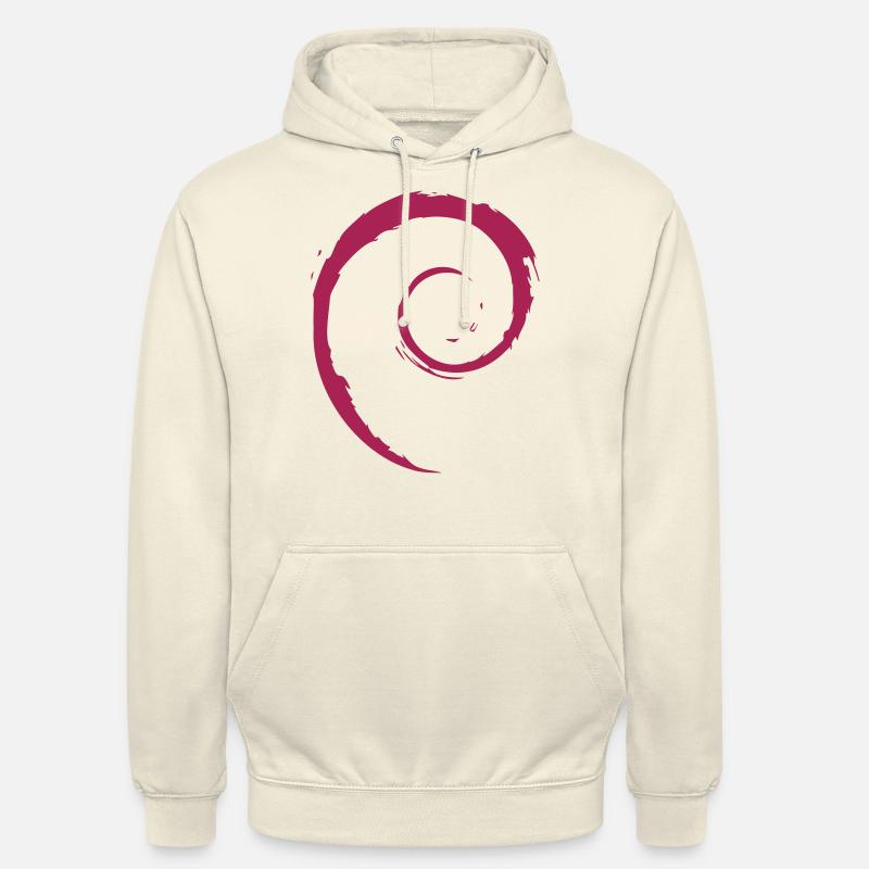 Système d’exploitation Linux Spiral PC Gift IT Idea - Sweat-shirt à capuche unisexe - vanille