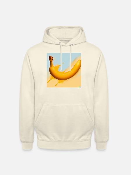 banana digital artwork - Unisex Hoodie - Vanille-Milchshake