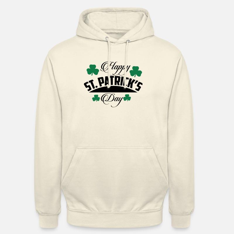Joyeuse Saint Patrick - Sweat-shirt à capuche unisexe - vanille