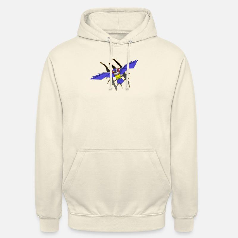 Robo Hawk robot Eagle Hawk - Unisex Hoodie - vanilla
