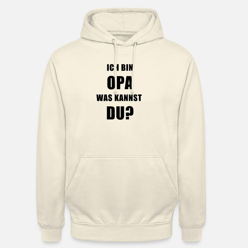 ICH BIN OPA GESCHENK - Unisex Hoodie - Vanille-Milchshake