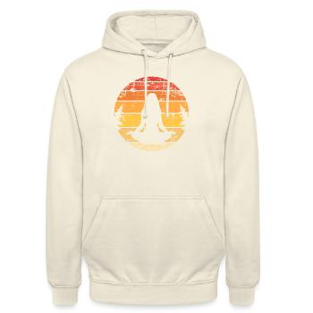 Meditation - Unisex Hoodie - vanilla - Front - Alina (178cm) & Michal (187cm)