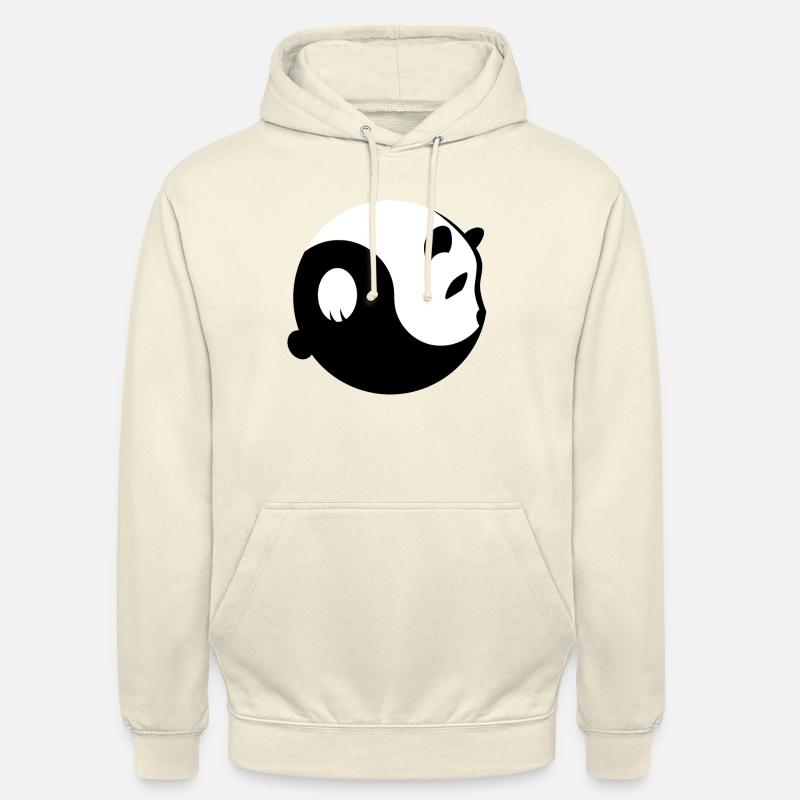 Yin Yang Panda - Felpa con cappuccio unisex - milkshake