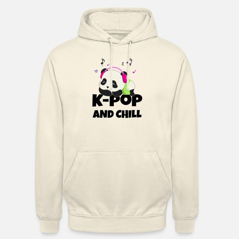 K-POP et chill. Blanc # 2 - Sweat-shirt à capuche unisexe - vanille