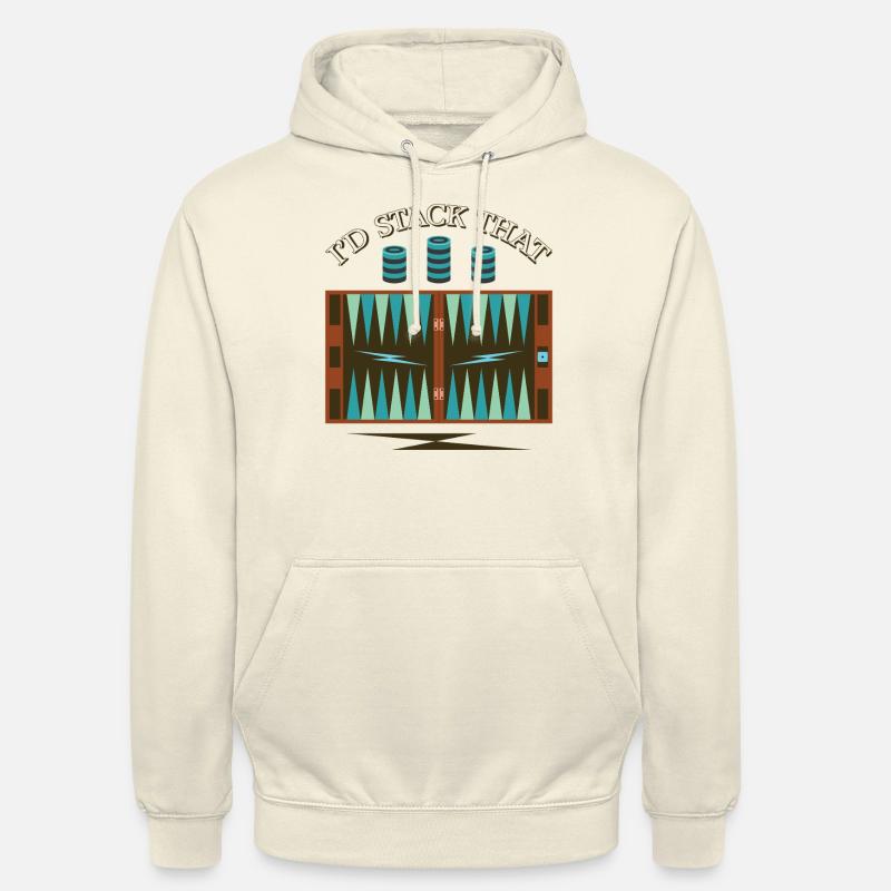Backgammon Spiel - Unisex Hoodie - Vanille-Milchshake
