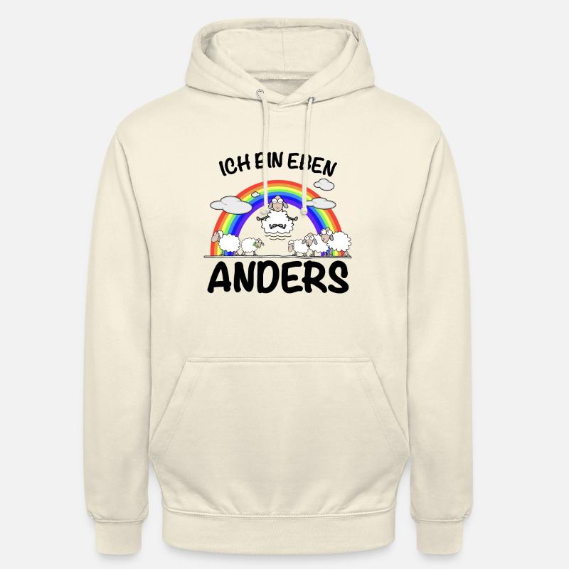Ich bin eben anders - Unisex Hoodie - Vanille-Milchshake