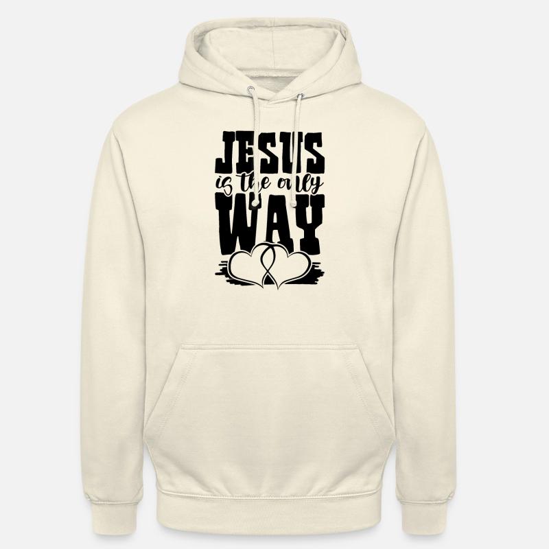 Jésus est le Chemin - Sweat-shirt à capuche unisexe - vanille