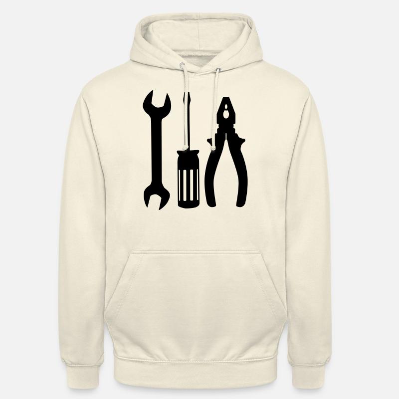 Outil mécanique - Sweat-shirt à capuche unisexe - vanille
