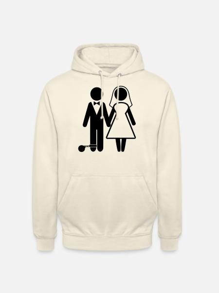 marié - Sweat-shirt à capuche unisexe - vanille
