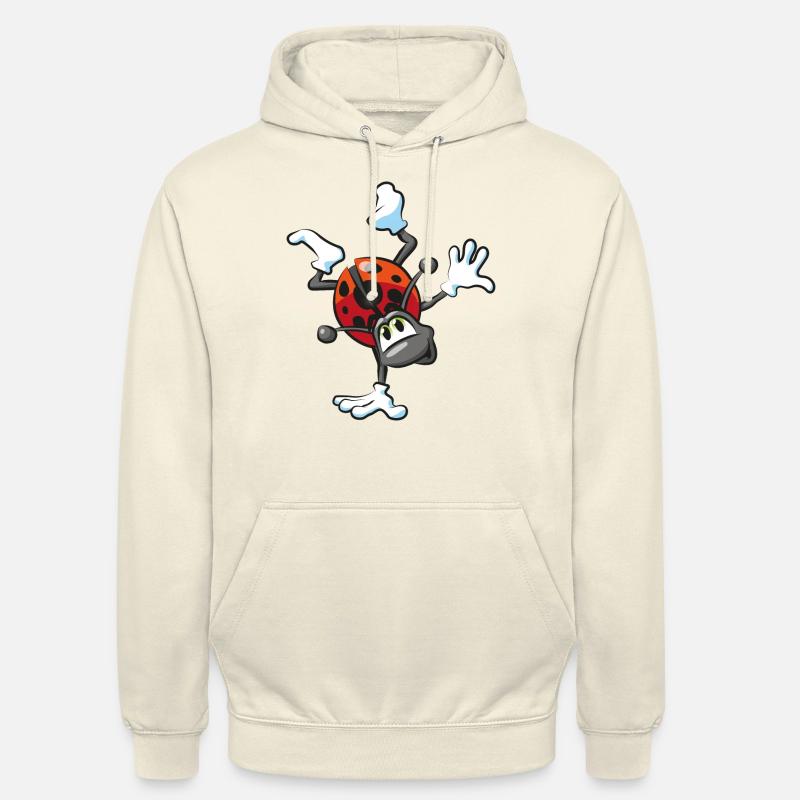 Marienkäfer Handstand Glück Comic - Unisex Hoodie - Vanille-Milchshake