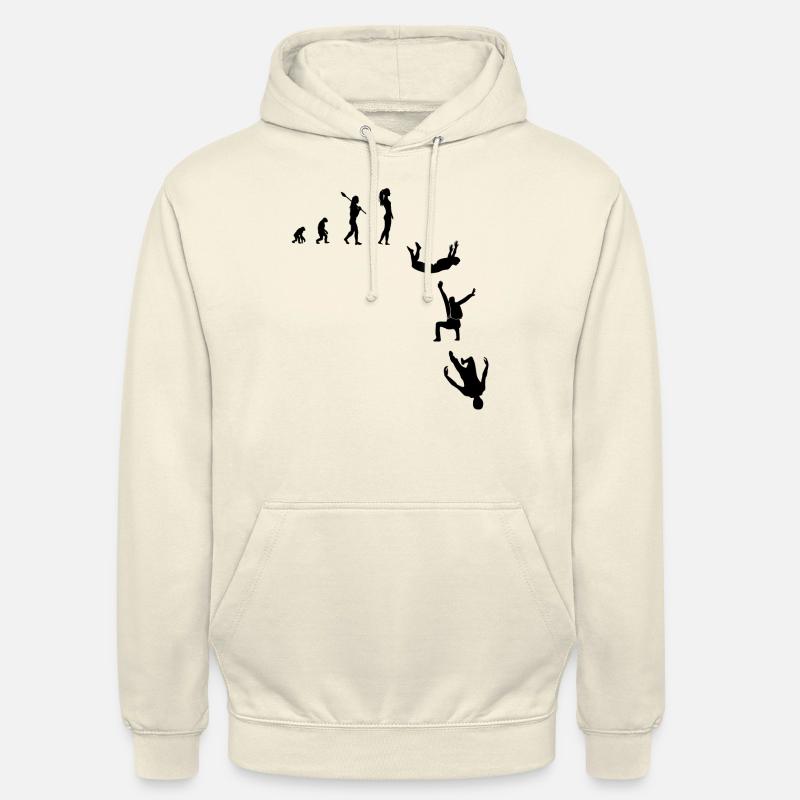 Skydive Evolution Woman Freefly Sitfly Headdown - Sweat-shirt à capuche unisexe - vanille