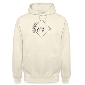 Bride to be hen night minimal - Unisex Hoodie - vanilla - Front - Alina (178cm) & Michal (187cm)