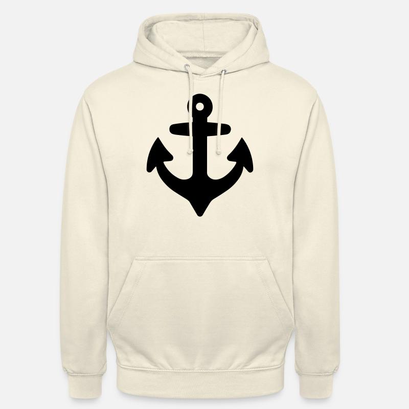Ancre - Sweat-shirt à capuche unisexe - vanille