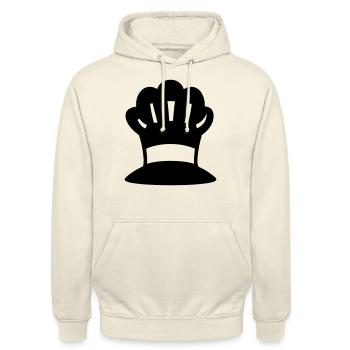 Toque Chef de cuisine - Sweat-shirt à capuche unisexe - vanille - Devant - Alina (178cm) & Michal (187cm)
