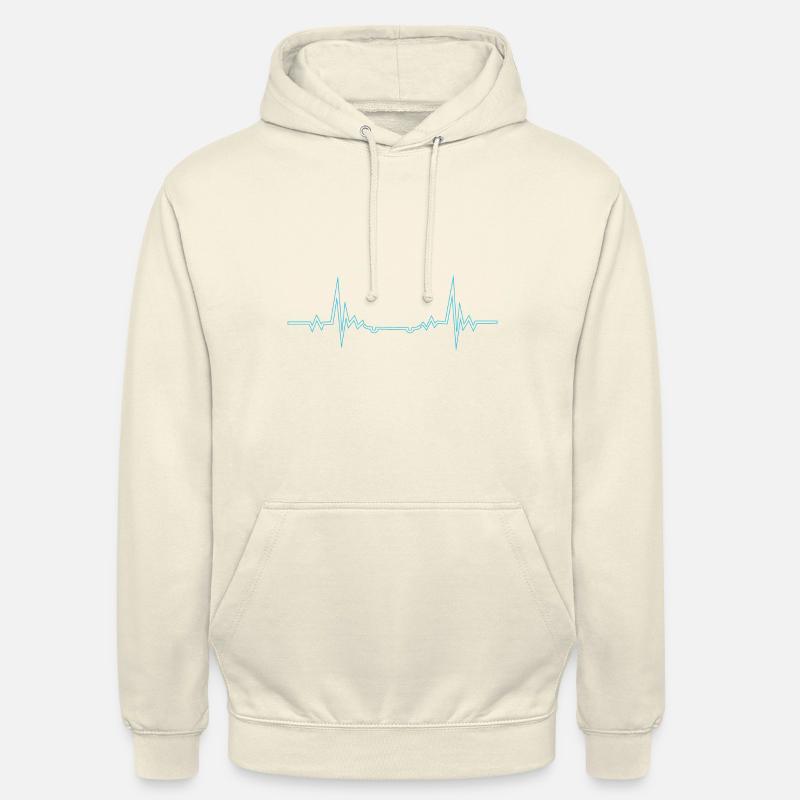 Planche à roulettes Heart Line - Sweat-shirt à capuche unisexe - vanille