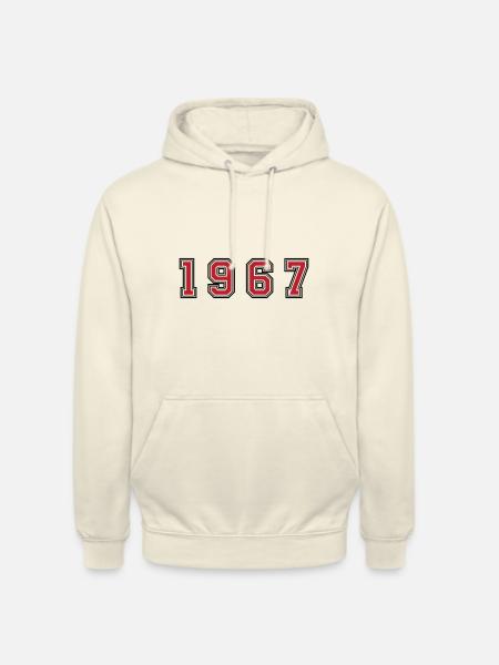 1967 year number - Unisex Hoodie - vanilla
