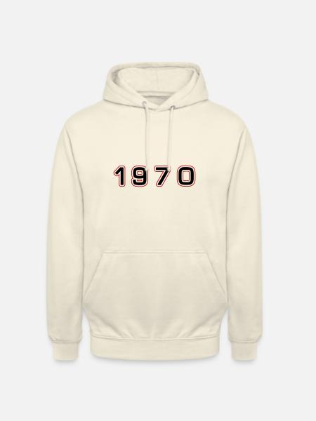 1970 Jahr Zahl - Unisex Hoodie - Vanille-Milchshake