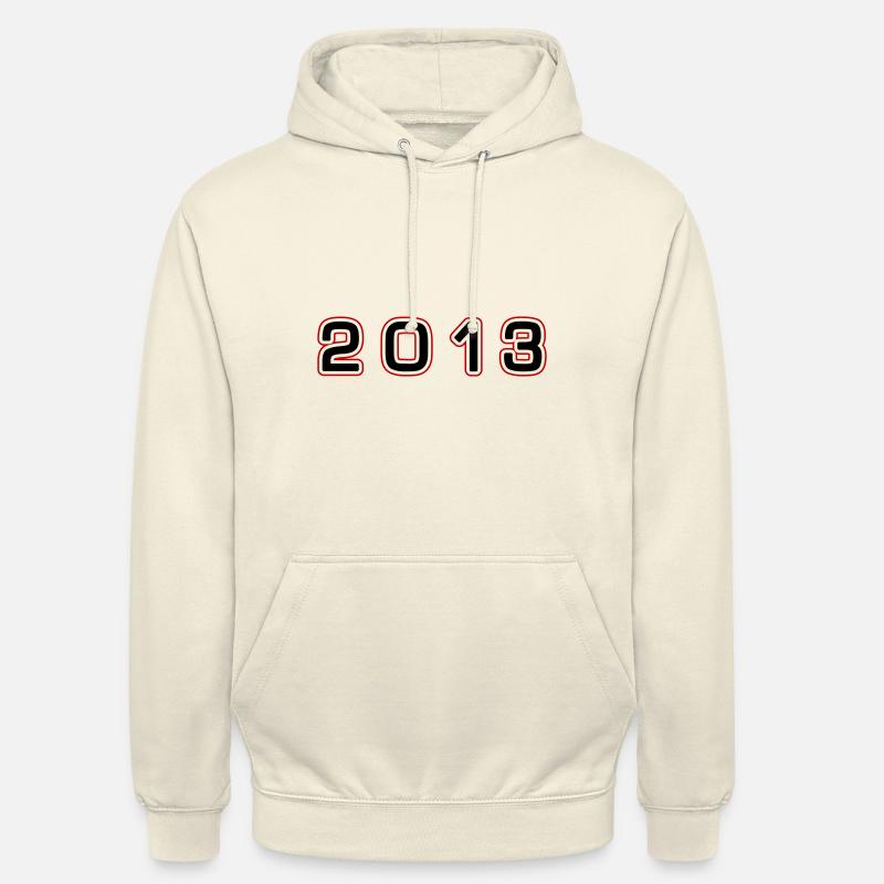 Numéro de l’année 2013 - Sweat-shirt à capuche unisexe - vanille