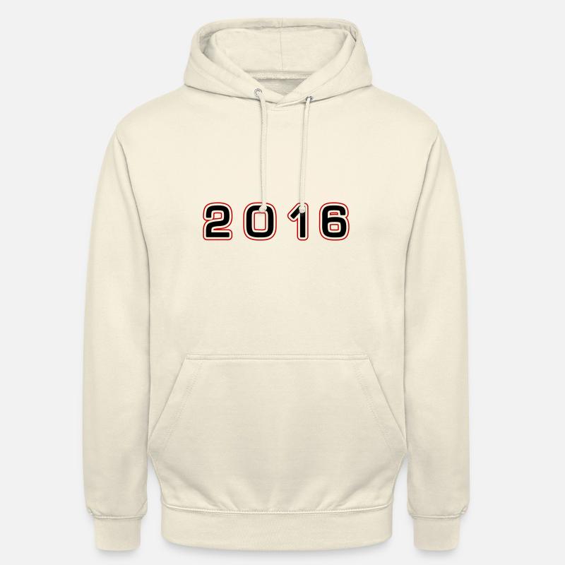Numéro de l’année 2016 - Sweat-shirt à capuche unisexe - vanille