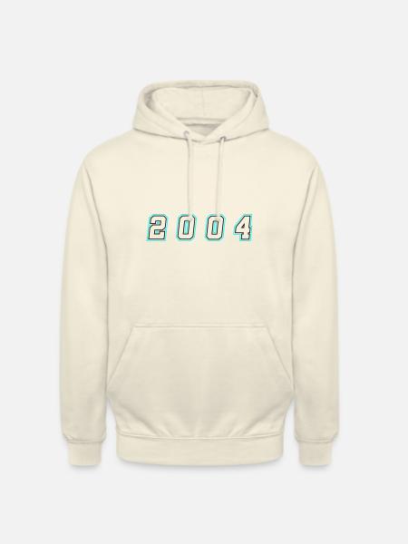 2004 Year Number - Unisex Hoodie - vanilla
