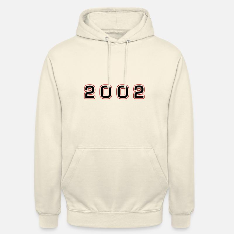 Numéro de l’année 2002 - Sweat-shirt à capuche unisexe - vanille