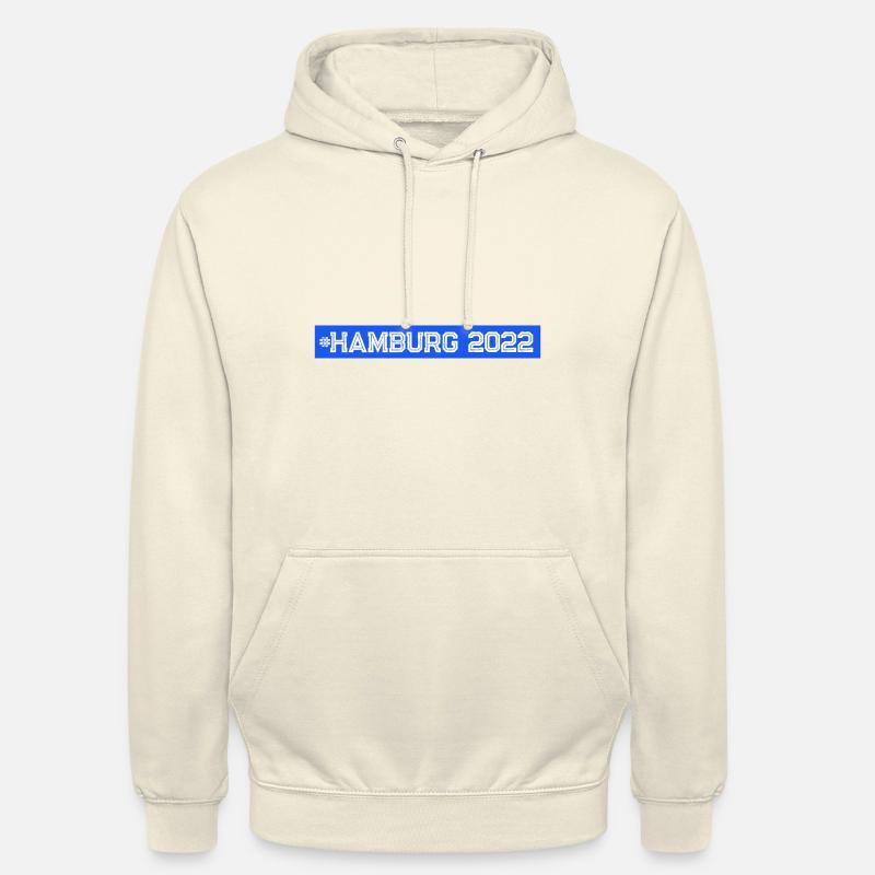 Hambourg 2022 - Sweat-shirt à capuche unisexe - vanille