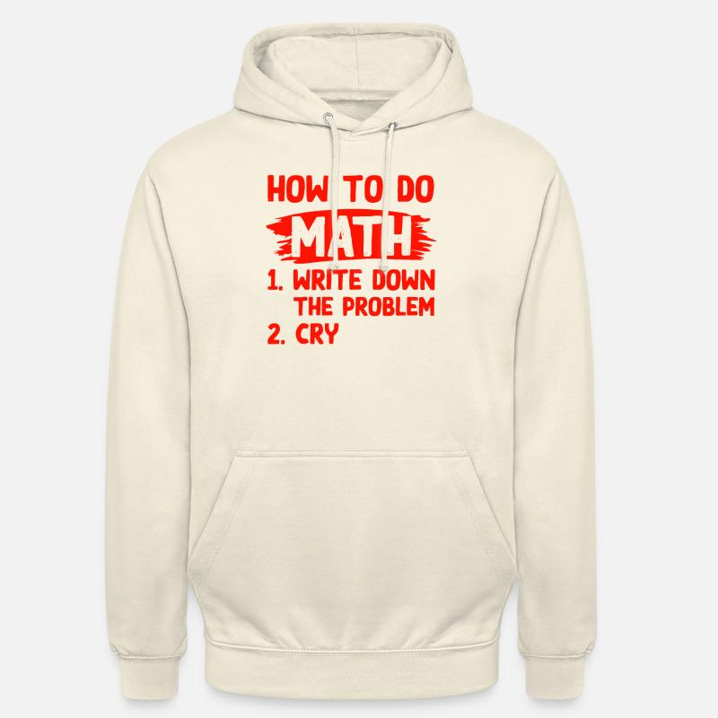 mathematik problem - Unisex Hoodie - Vanille-Milchshake