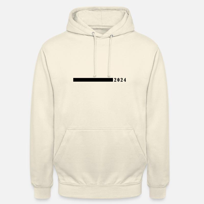 2024 année - Sweat-shirt à capuche unisexe - vanille