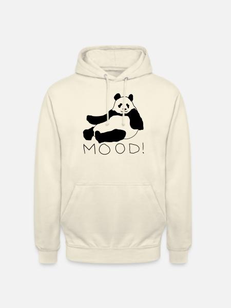 Panda Mood Black - Unisex Hoodie - Vanille-Milchshake