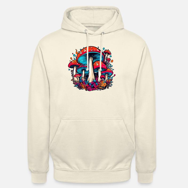 Mushroom - Mushroom - Toadstool - Magic Mushroom - Unisex Hoodie - vanilla
