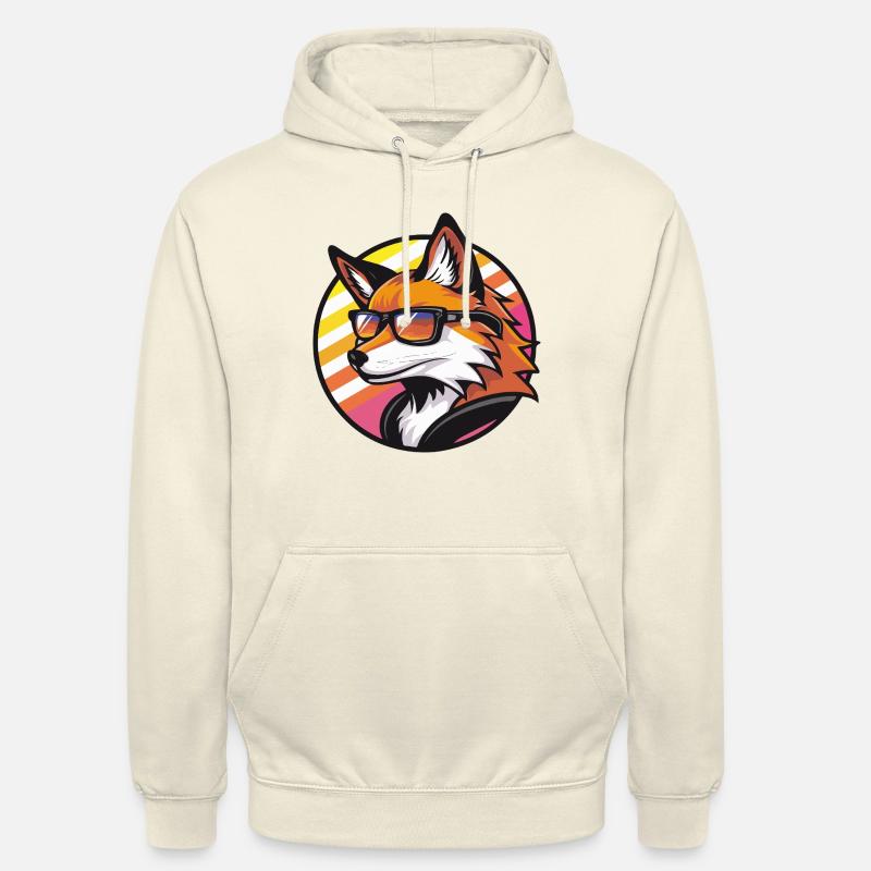 Fuchs Comic Cool Sommer - Unisex Hoodie - Vanille-Milchshake