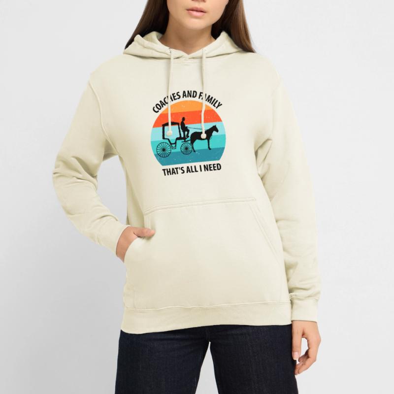 Kutscher Kutsche Pferdekutscher Kutschieren Unisex Hoodie