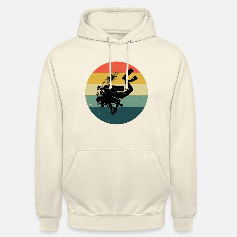 Plongée sous-marine Plongée Libre Hommes - Sweat-shirt à capuche unisexe - vanille