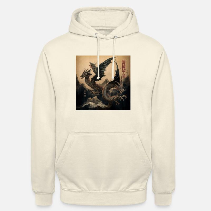 Fliegende Drachen - Unisex Hoodie - Vanille-Milchshake