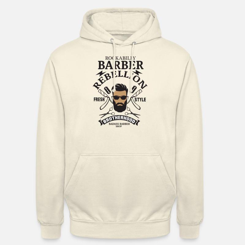 Conception de rébellion de coiffeur - Sweat-shirt à capuche unisexe - vanille