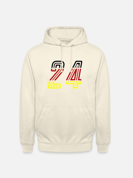 24 number symbol Germany - Unisex Hoodie - vanilla