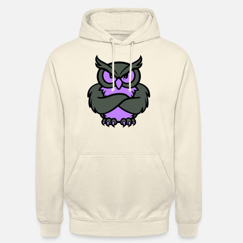 eule comic tier - Unisex Hoodie - Vanille-Milchshake