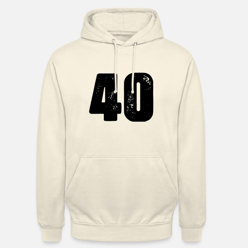 Maillot à 40 numéros - Sweat-shirt à capuche unisexe - vanille