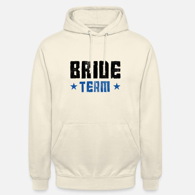 Équipe de la mariée - Sweat-shirt à capuche unisexe - vanille